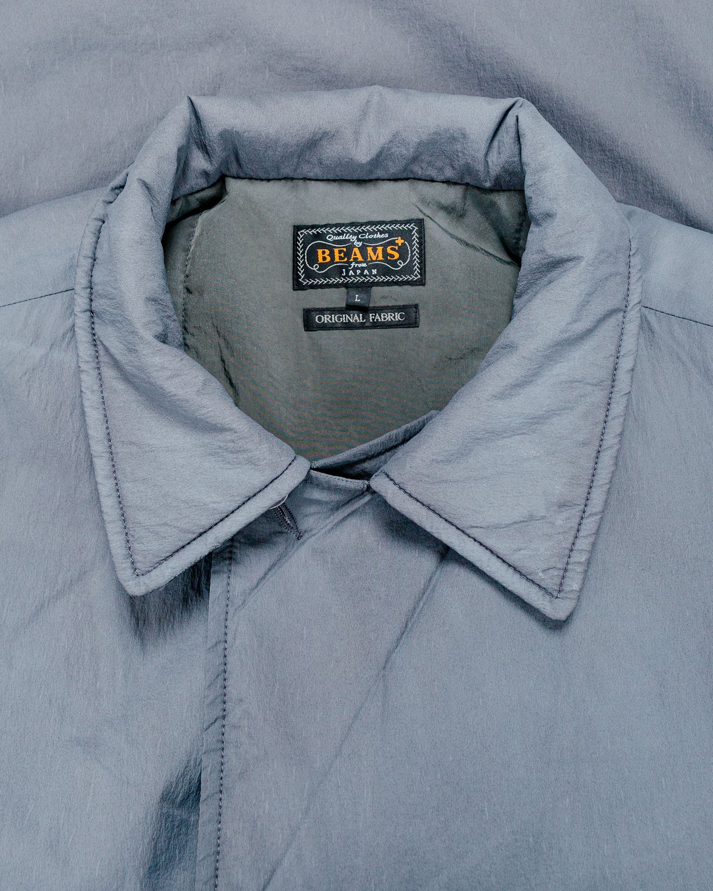 lost & found Beams Plus Beams Plus P-Coat Nylon Pigment Print Grey