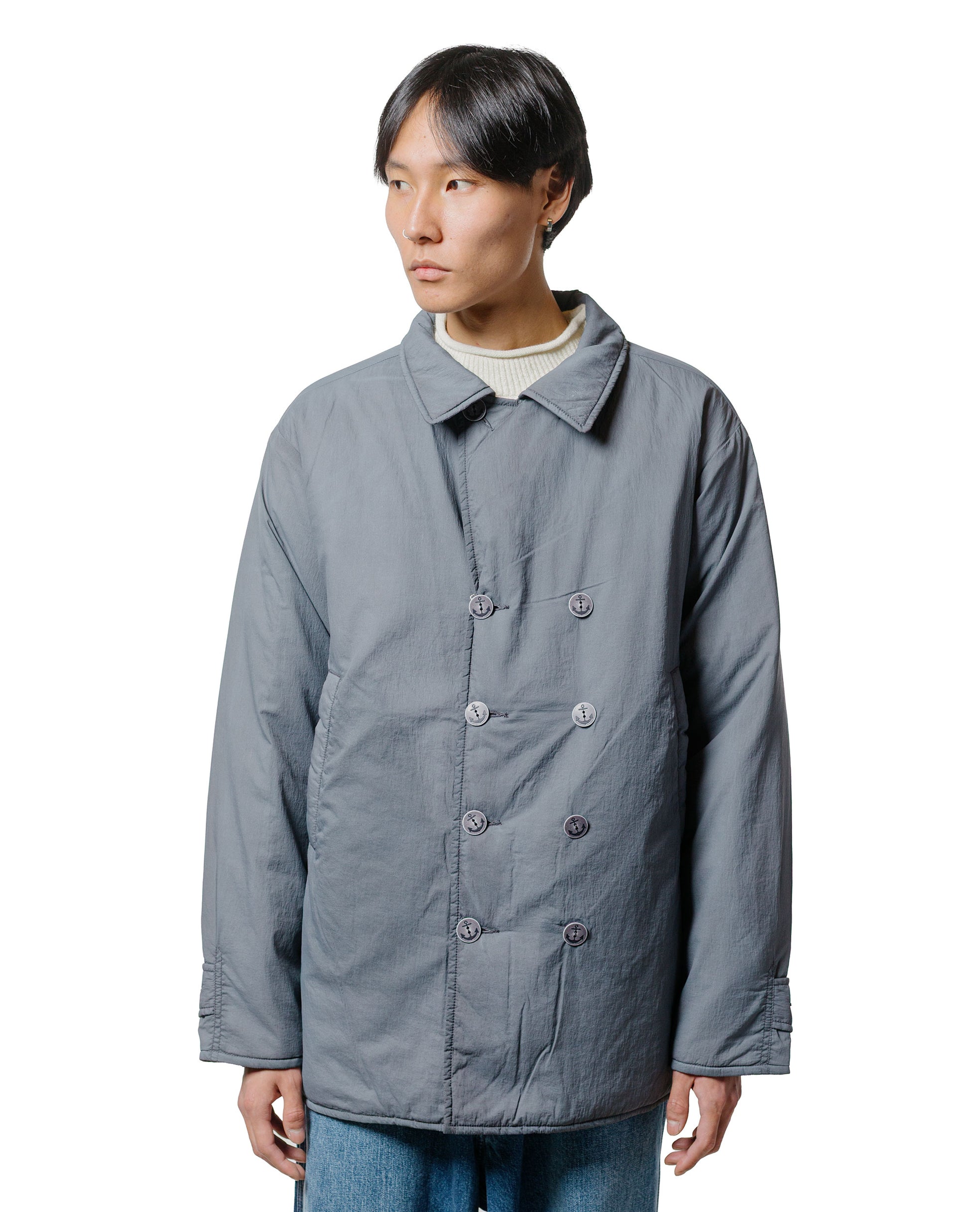 lost & found Beams Plus Beams Plus P-Coat Nylon Pigment Print Grey
