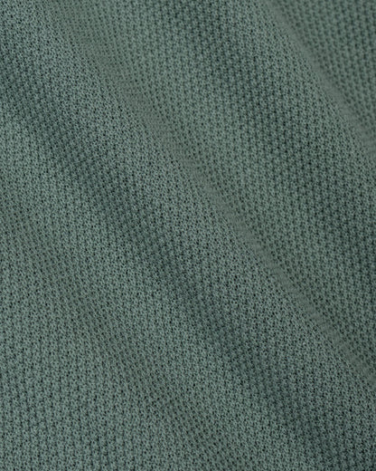 lost & found Beams Plus Beams Plus Pique Polo 14G L/S Olive