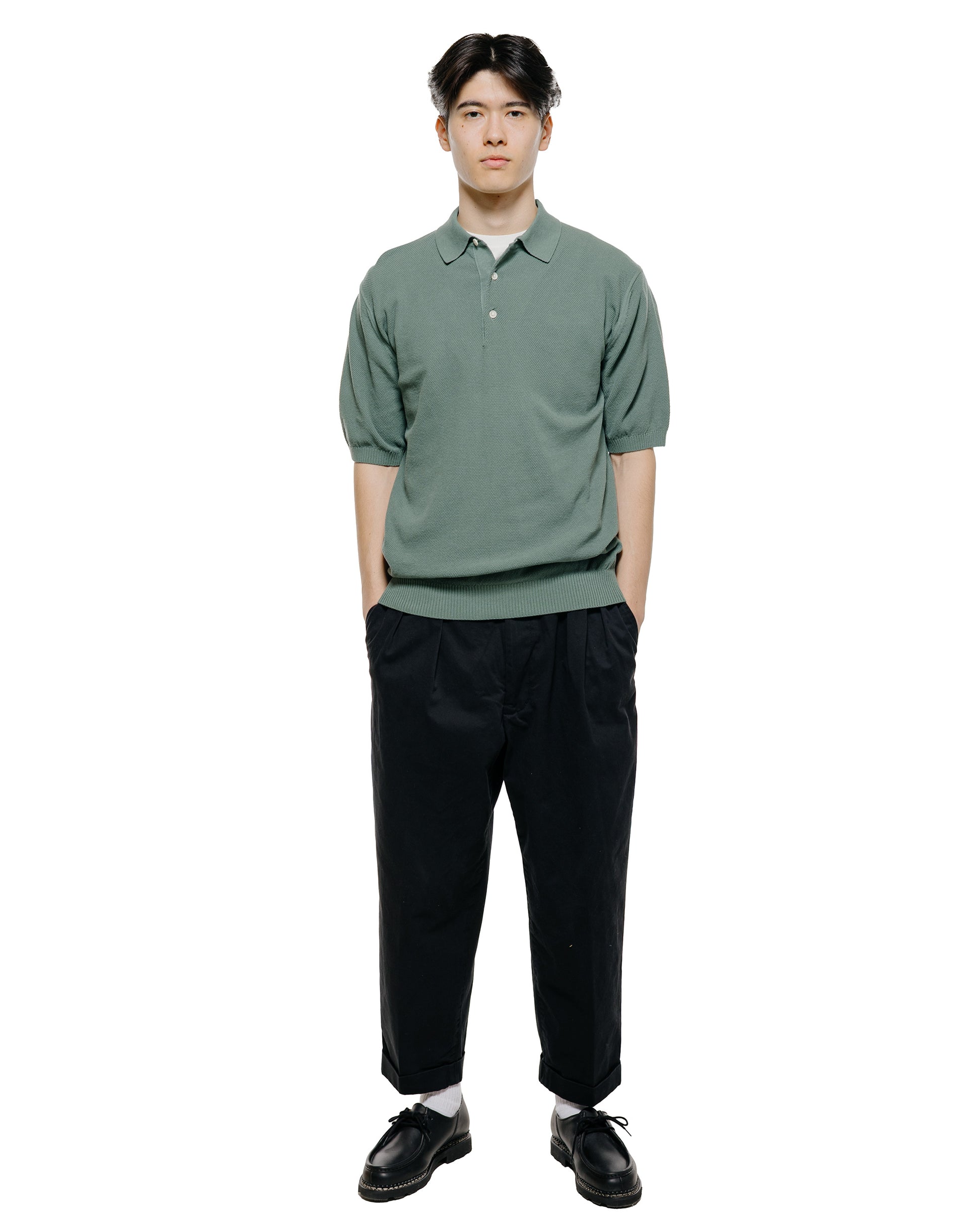lost & found Beams Plus Beams Plus Pique Polo 14G Olive