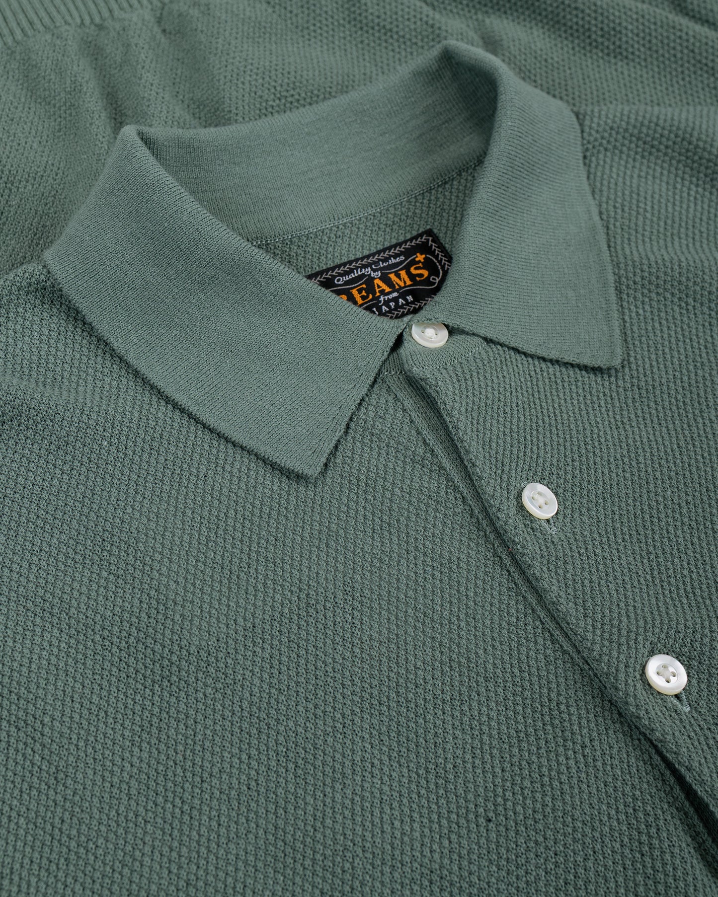 lost & found Beams Plus Beams Plus Pique Polo 14G Olive