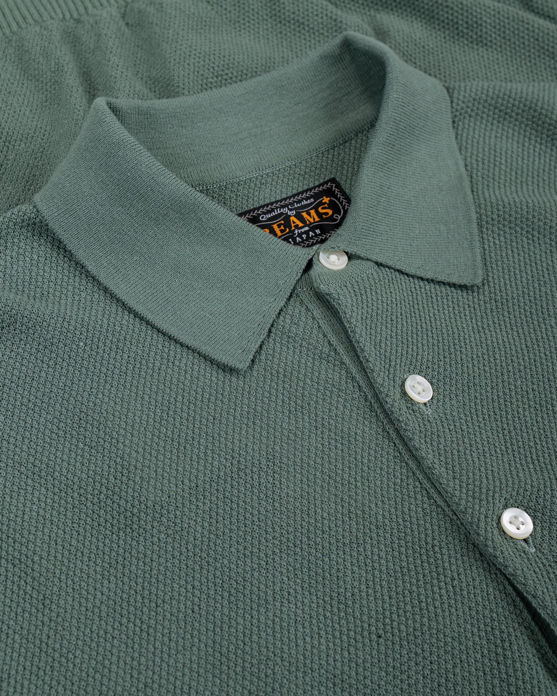 lost & found Beams Plus Beams Plus Pique Polo 14G Olive