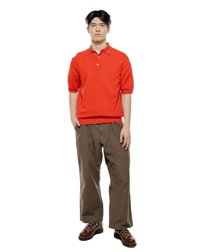 lost & found Beams Plus Beams Plus Pique Polo 14G Red