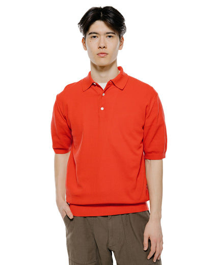 lost & found Beams Plus Beams Plus Pique Polo 14G Red