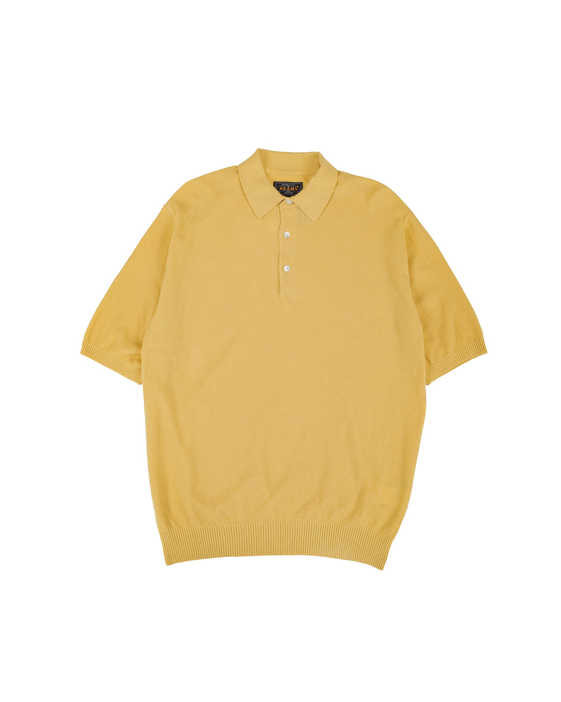 lost & found Beams Plus Beams Plus Pique Polo 14G Yellow