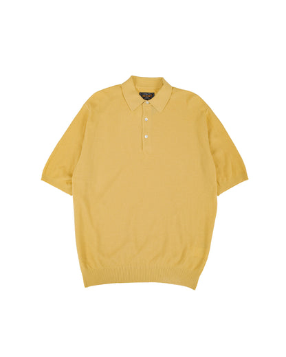 lost & found Beams Plus Beams Plus Pique Polo 14G Yellow