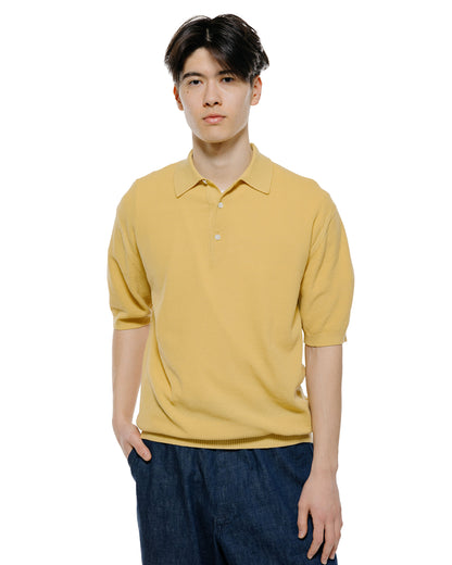 lost & found Beams Plus Beams Plus Pique Polo 14G Yellow