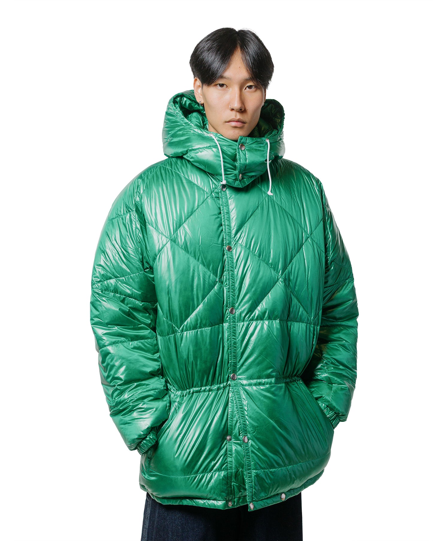 lost & found Beams Plus Beams Plus Raglan Sleeve Expedition Down Parka Green