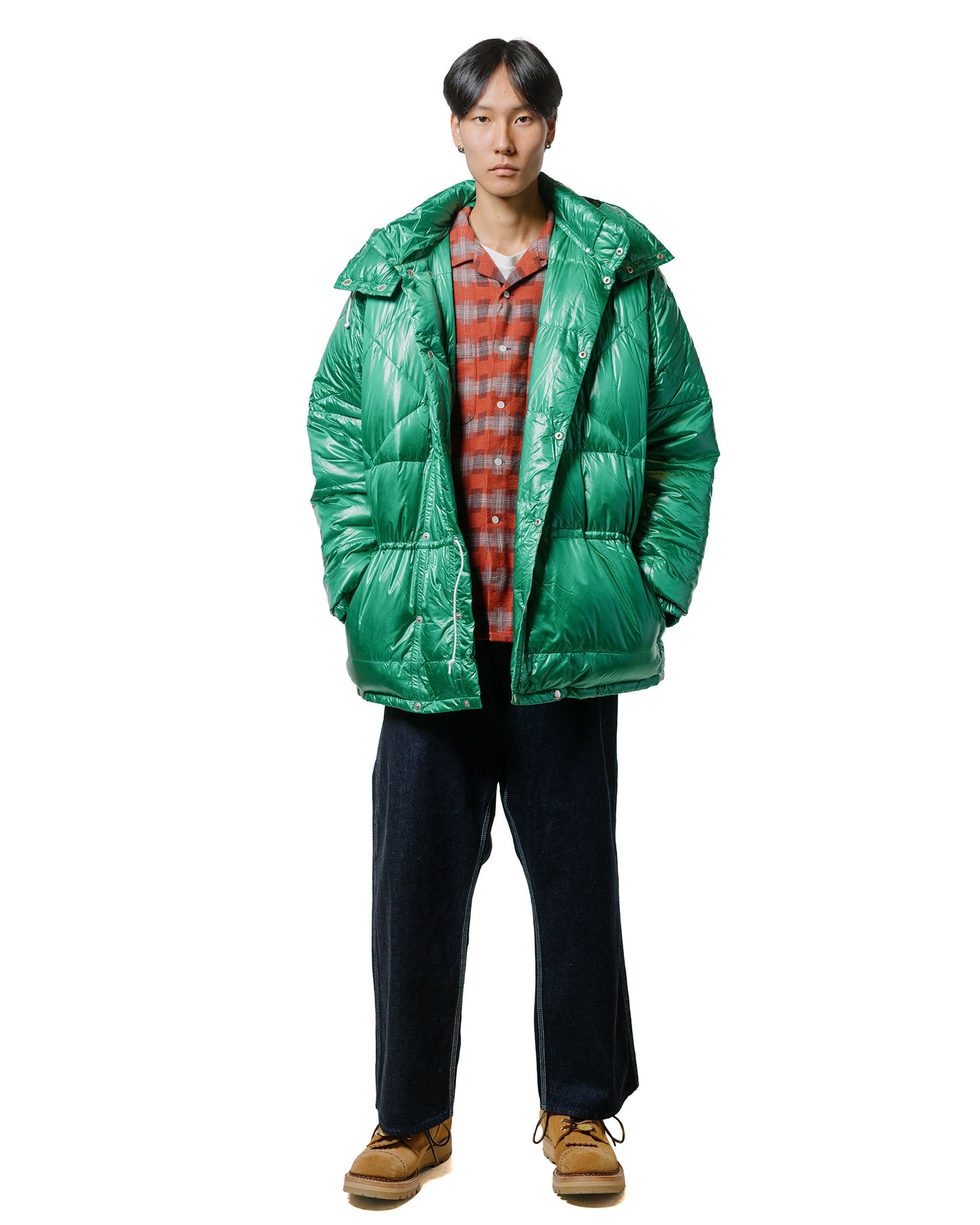 lost & found Beams Plus Beams Plus Raglan Sleeve Expedition Down Parka Green
