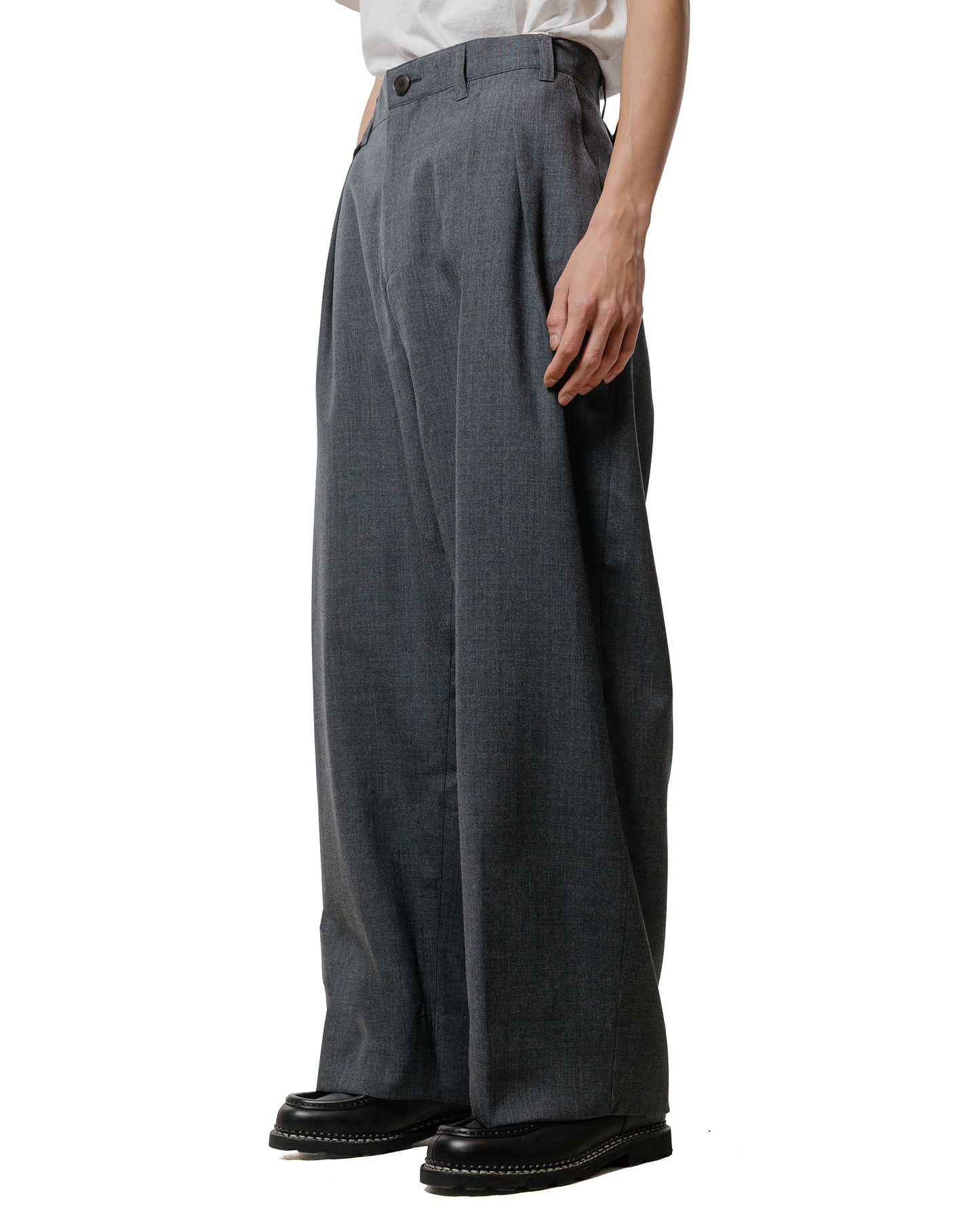 lost & found Beams Plus Beams Plus Studio Nicholson Alvy Double Pleat Pant Charcoal