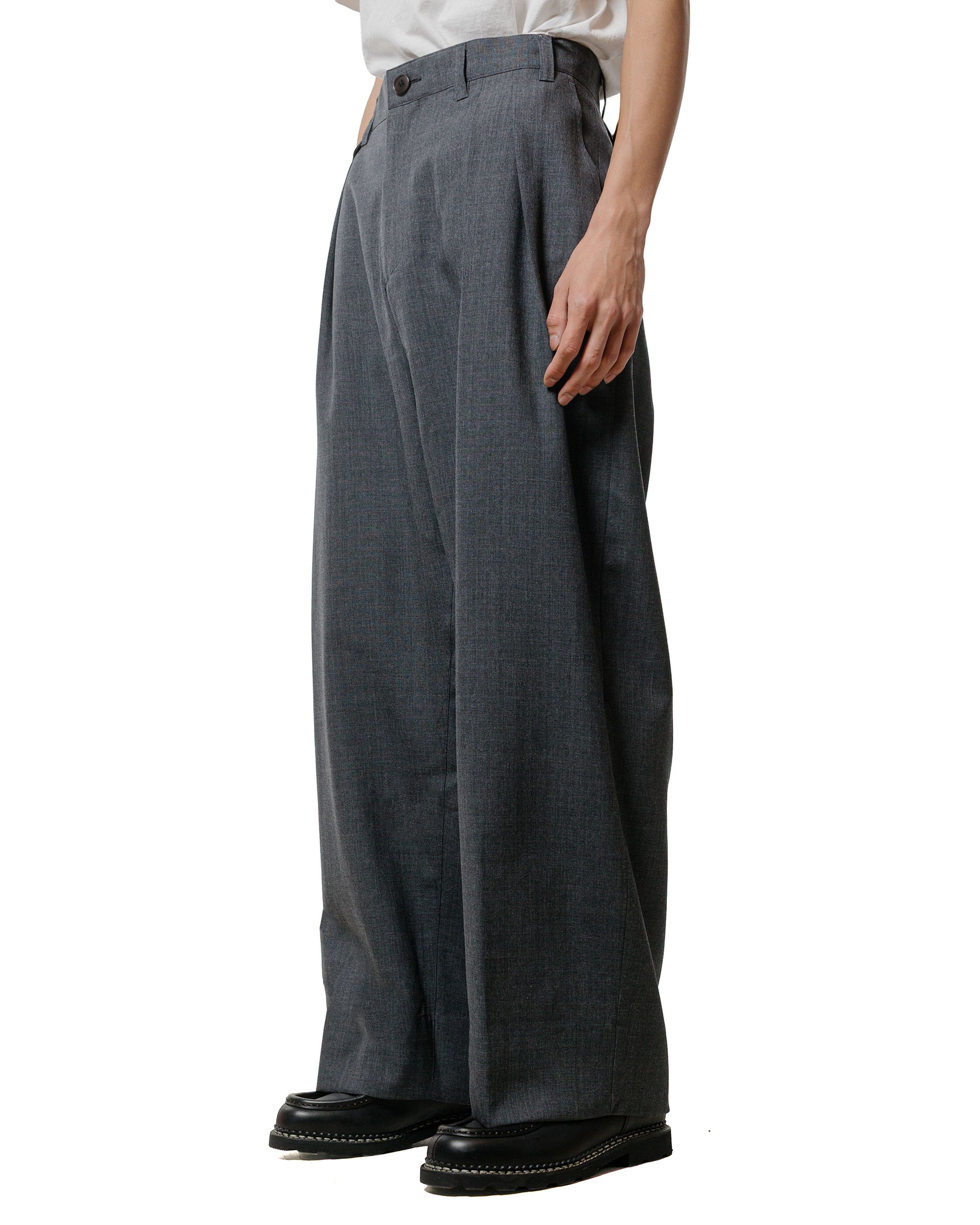 lost & found Beams Plus Beams Plus Studio Nicholson Alvy Double Pleat Pant Charcoal