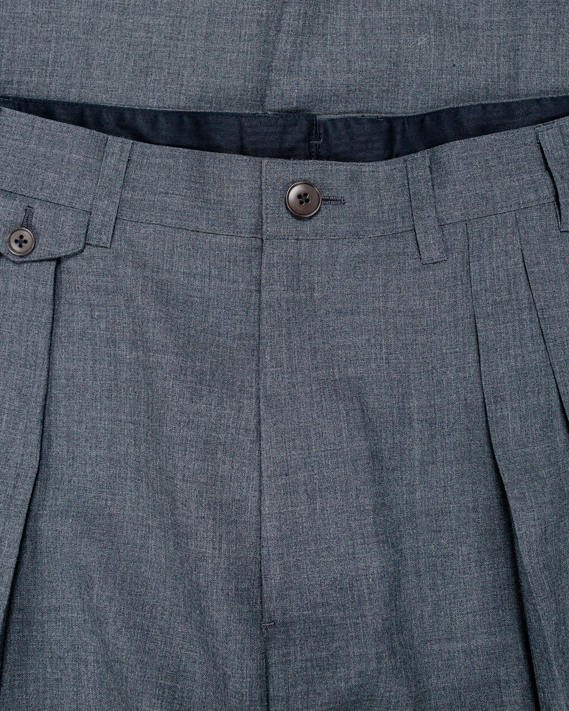lost & found Beams Plus Beams Plus Studio Nicholson Alvy Double Pleat Pant Charcoal