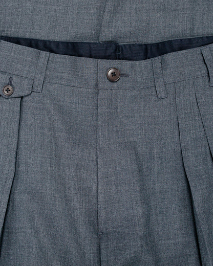 lost & found Beams Plus Beams Plus Studio Nicholson Alvy Double Pleat Pant Charcoal