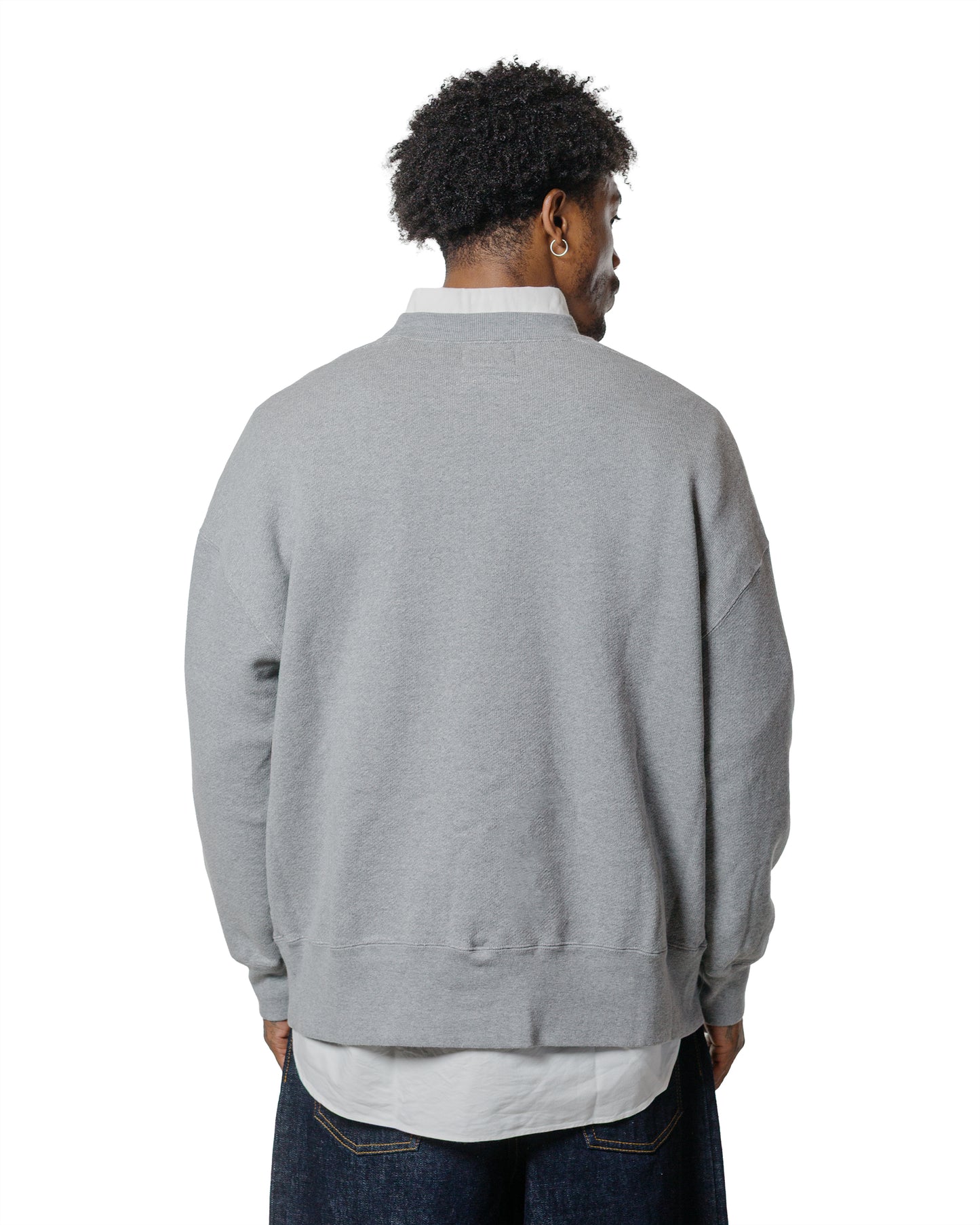 lost & found Beams Plus Beams Plus Studio Nicholson Holly Jersey Crewneck Sweat Grey Marl