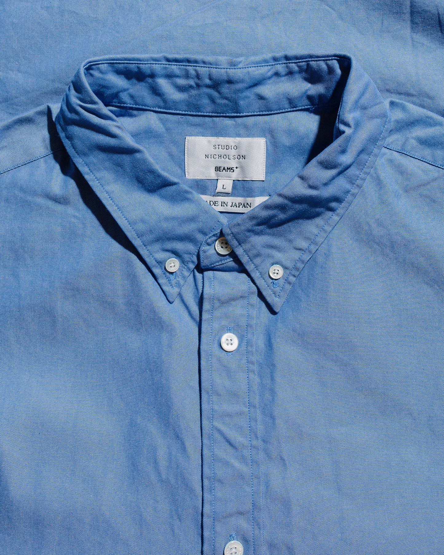 lost & found Beams Plus Beams Plus Studio Nicholson Lisa Oxford Shirt Blue