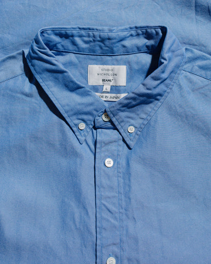 lost & found Beams Plus Beams Plus Studio Nicholson Lisa Oxford Shirt Blue