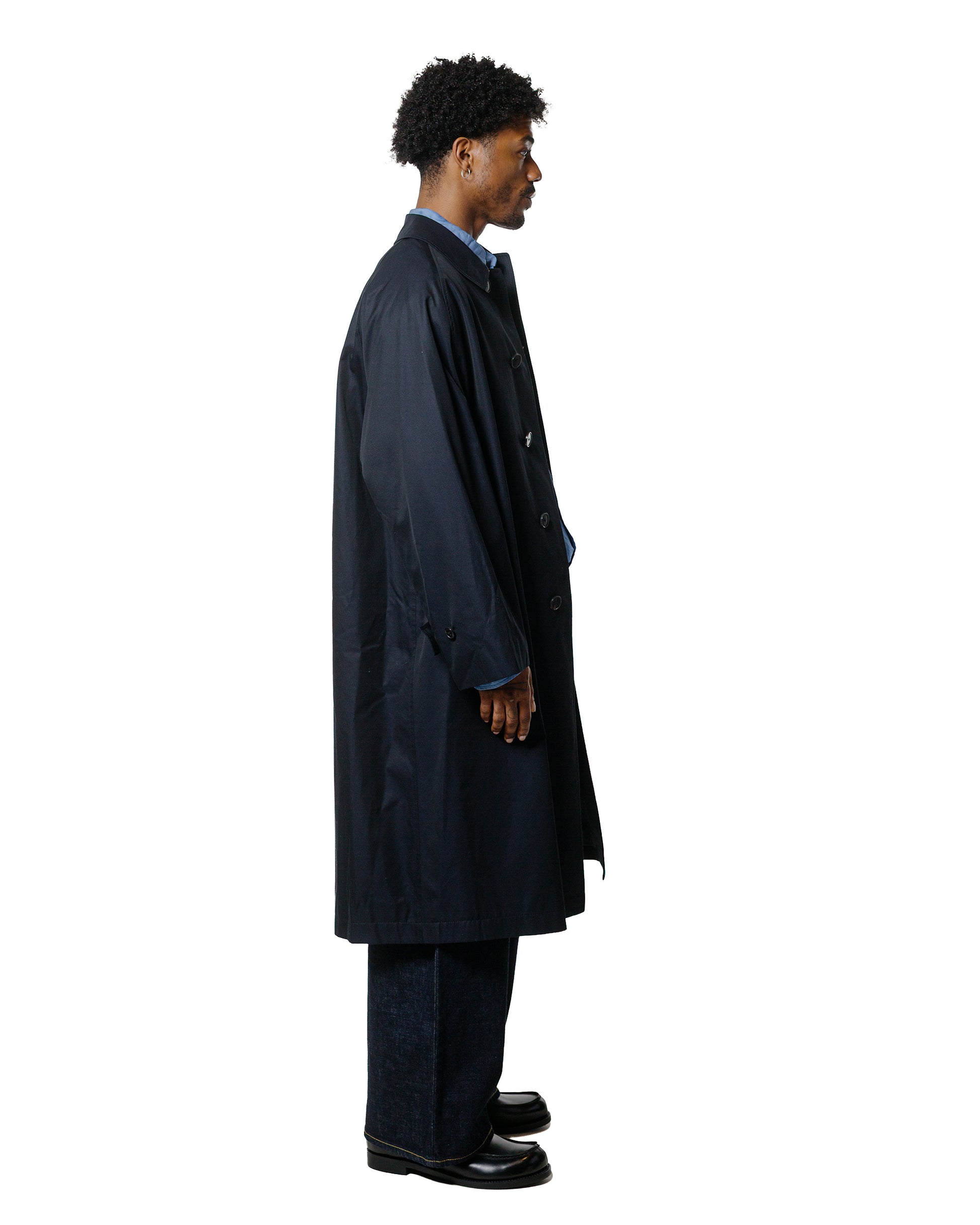lost & found Beams Plus Beams Plus Studio Nicholson Peter Coat Gabardine Darkest Navy