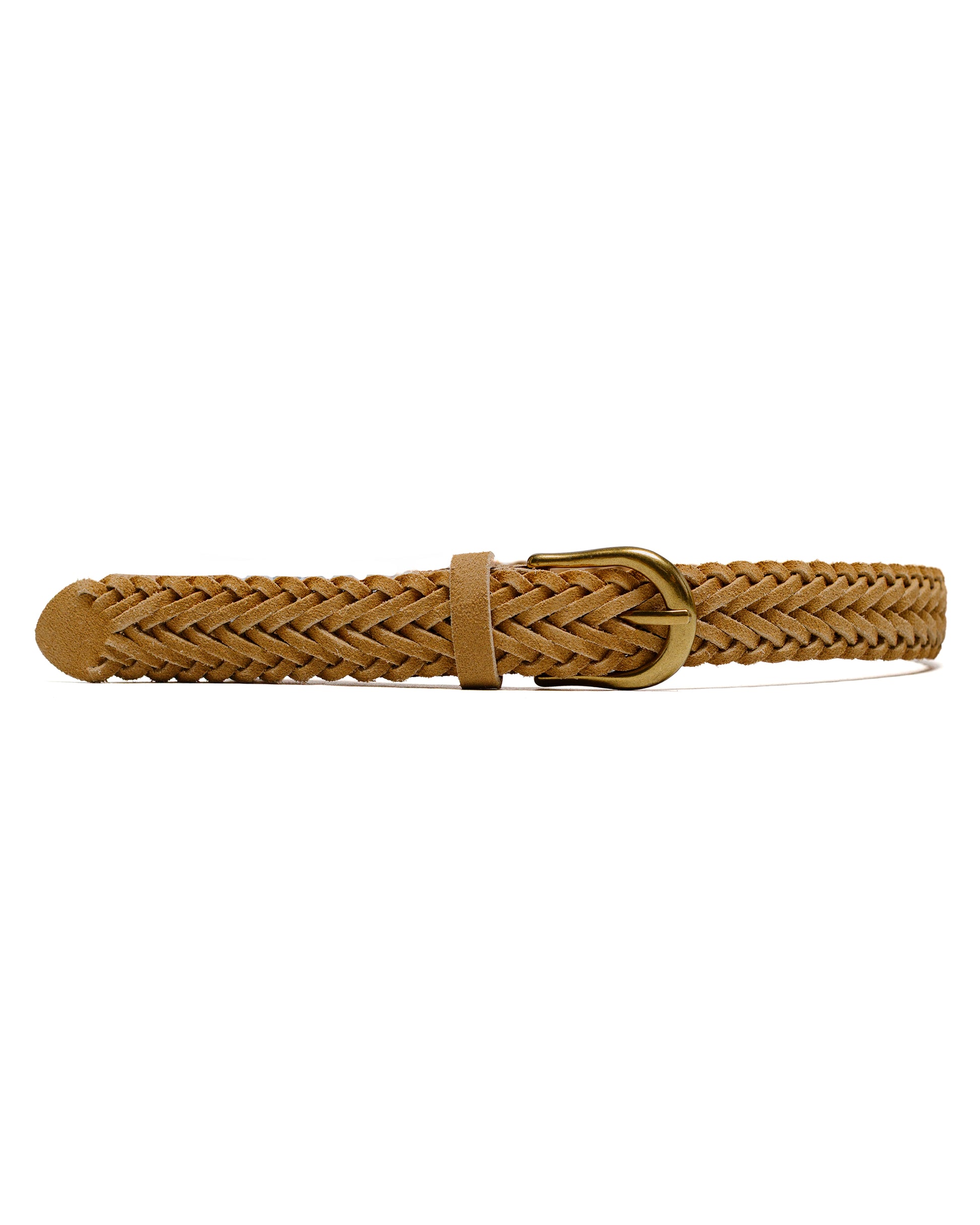 lost & found Beams Plus Beams Plus Suede Mesh Belt Camel