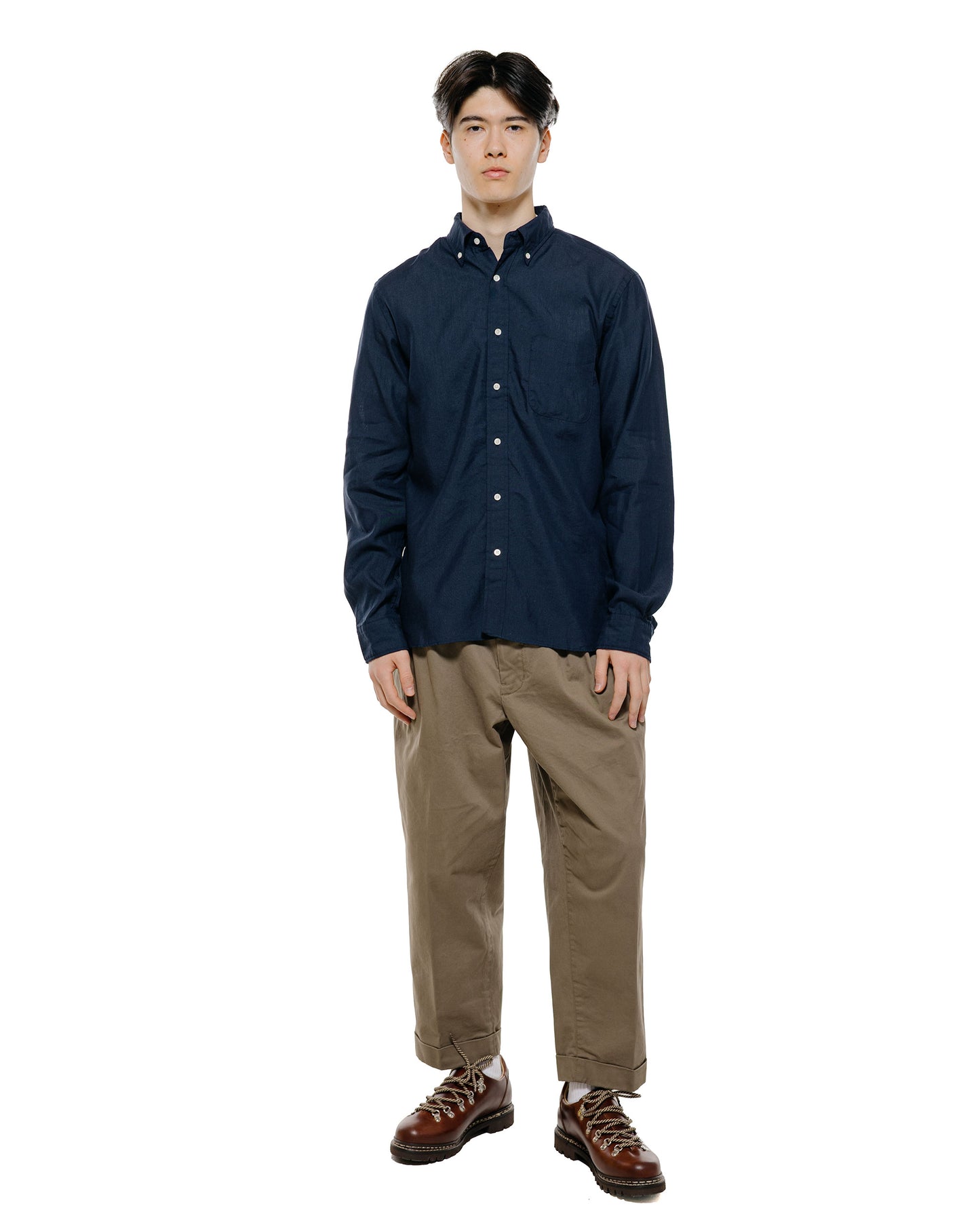 lost & found Beams Plus Beams Plus B.D. COOLMAX® Linen Navy