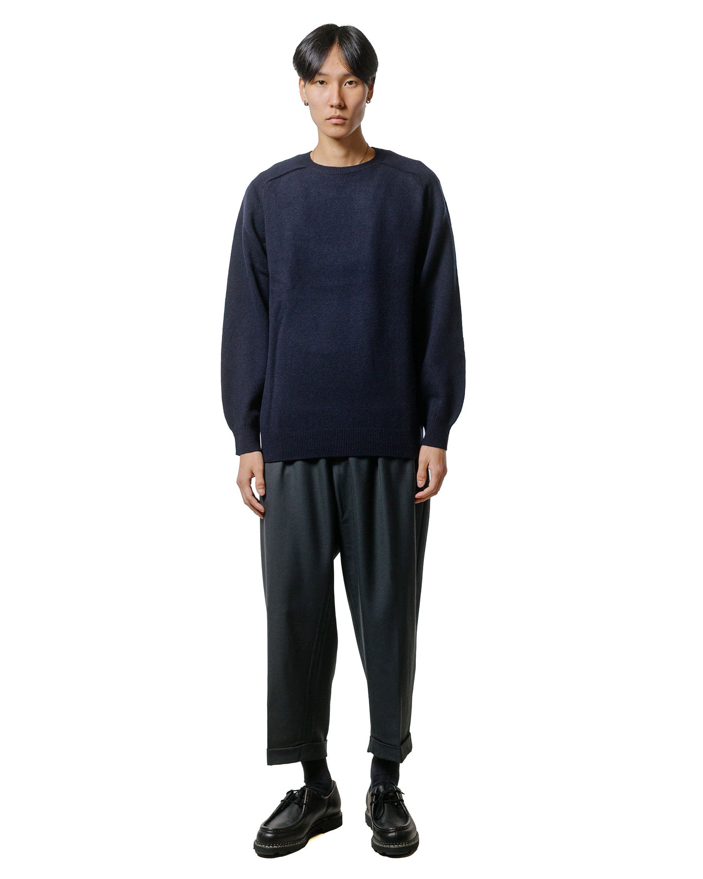 lost & found Beams Plus Beams Plus Crew 9G Navy