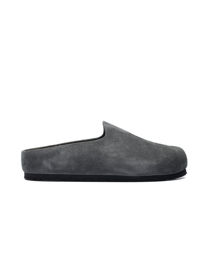 Birkenstock Amsterdam Wrapped Suede Charcoal