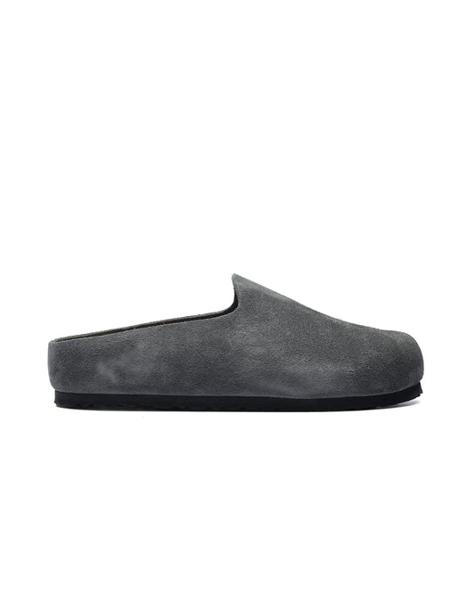 Birkenstock Amsterdam Wrapped Suede Charcoal