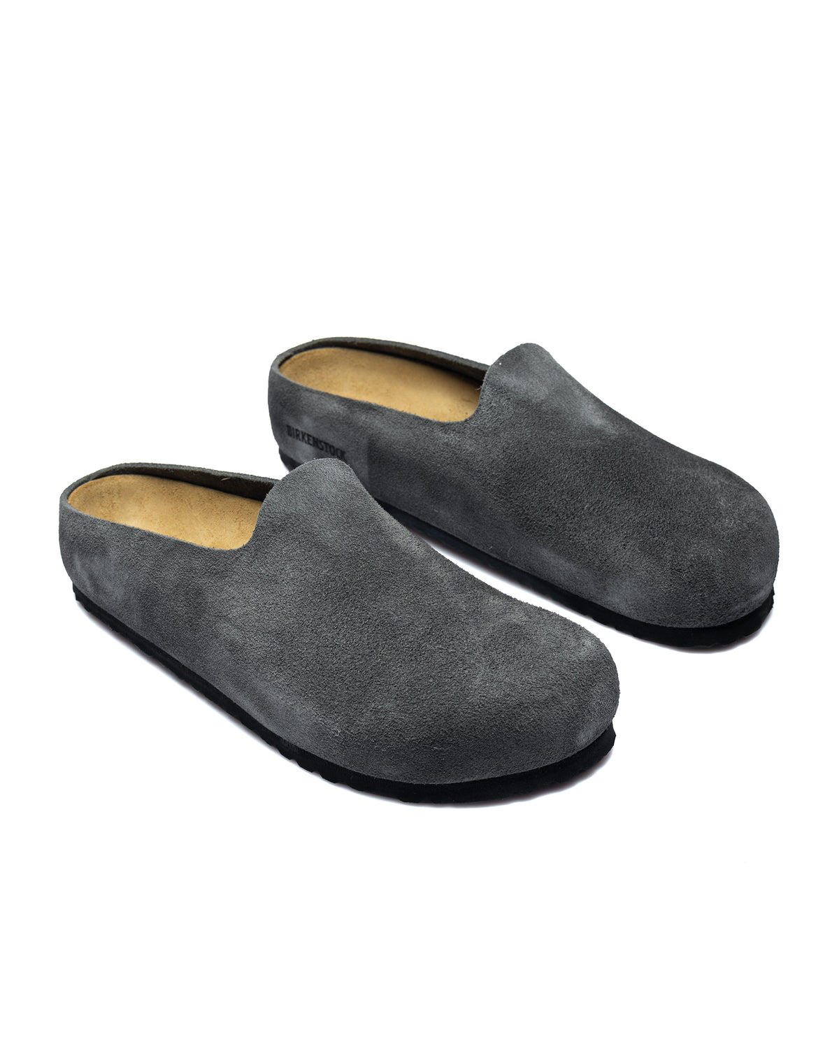 Birkenstock Amsterdam Wrapped Suede Charcoal
