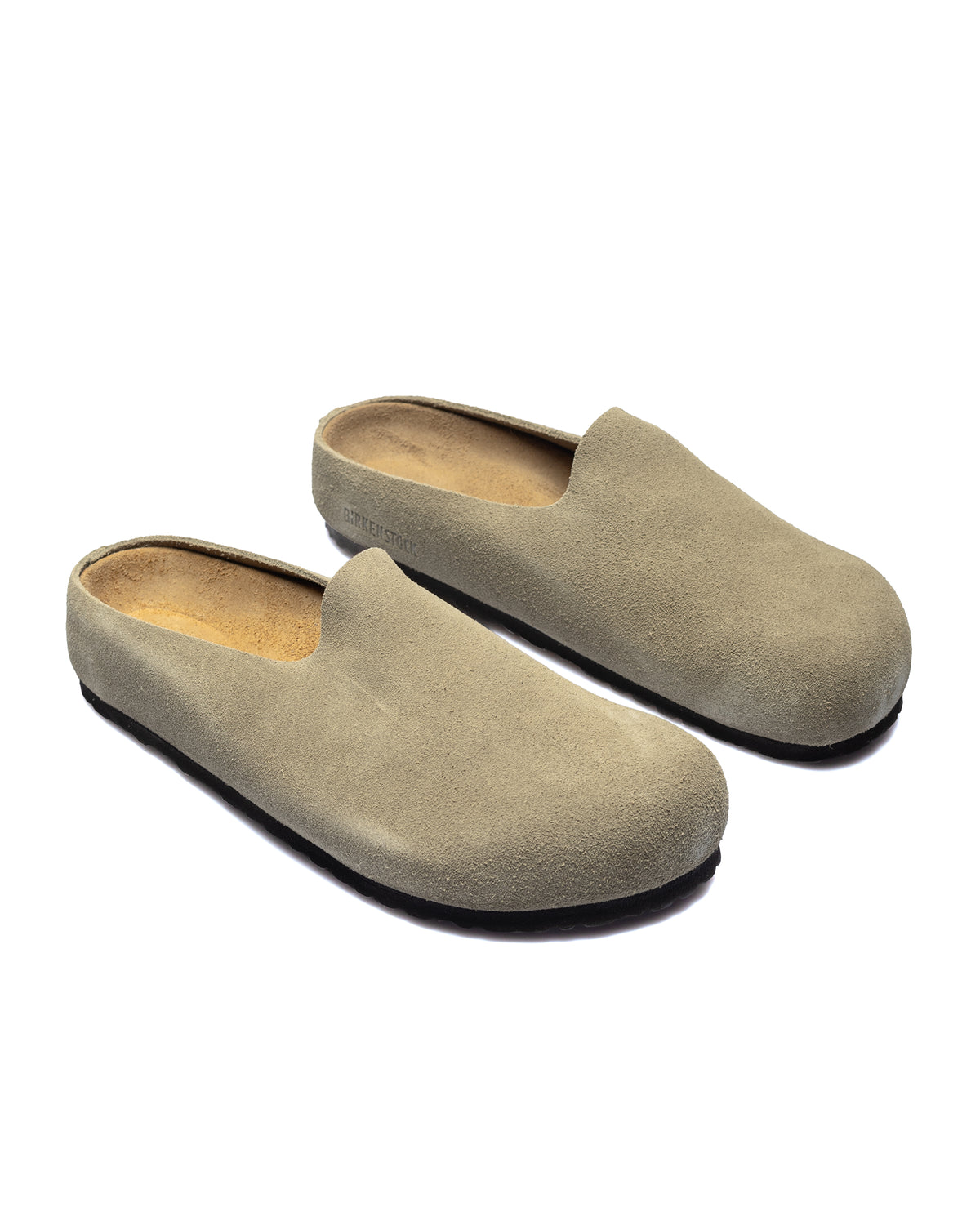 Birkenstock Amsterdam Wrapped Suede Taupe