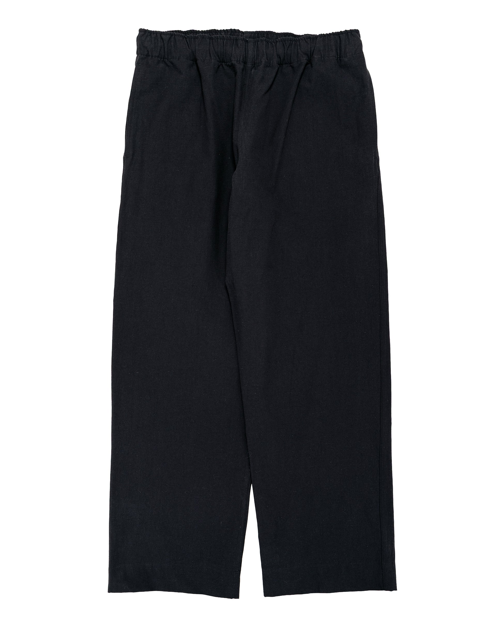 Body of Work Jasper Pull-On Pant Nep Cotton Linen Black