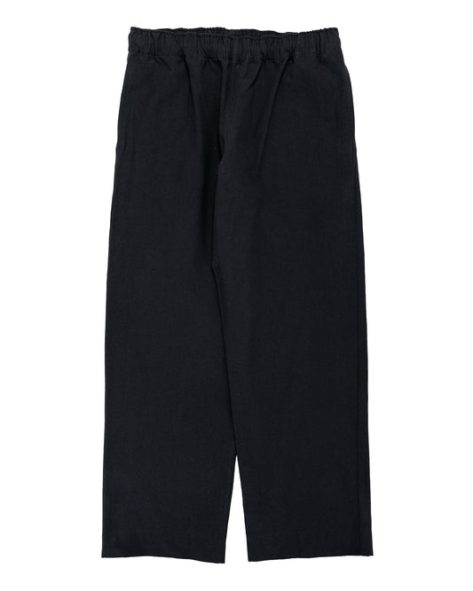 Body of Work Jasper Pull-On Pant Nep Cotton Linen Black