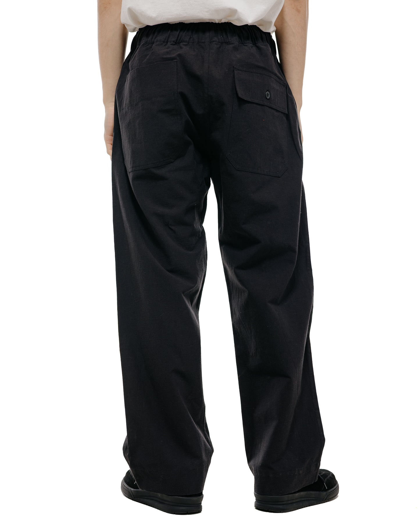 Body of Work Jasper Pull-On Pant Nep Cotton Linen Black