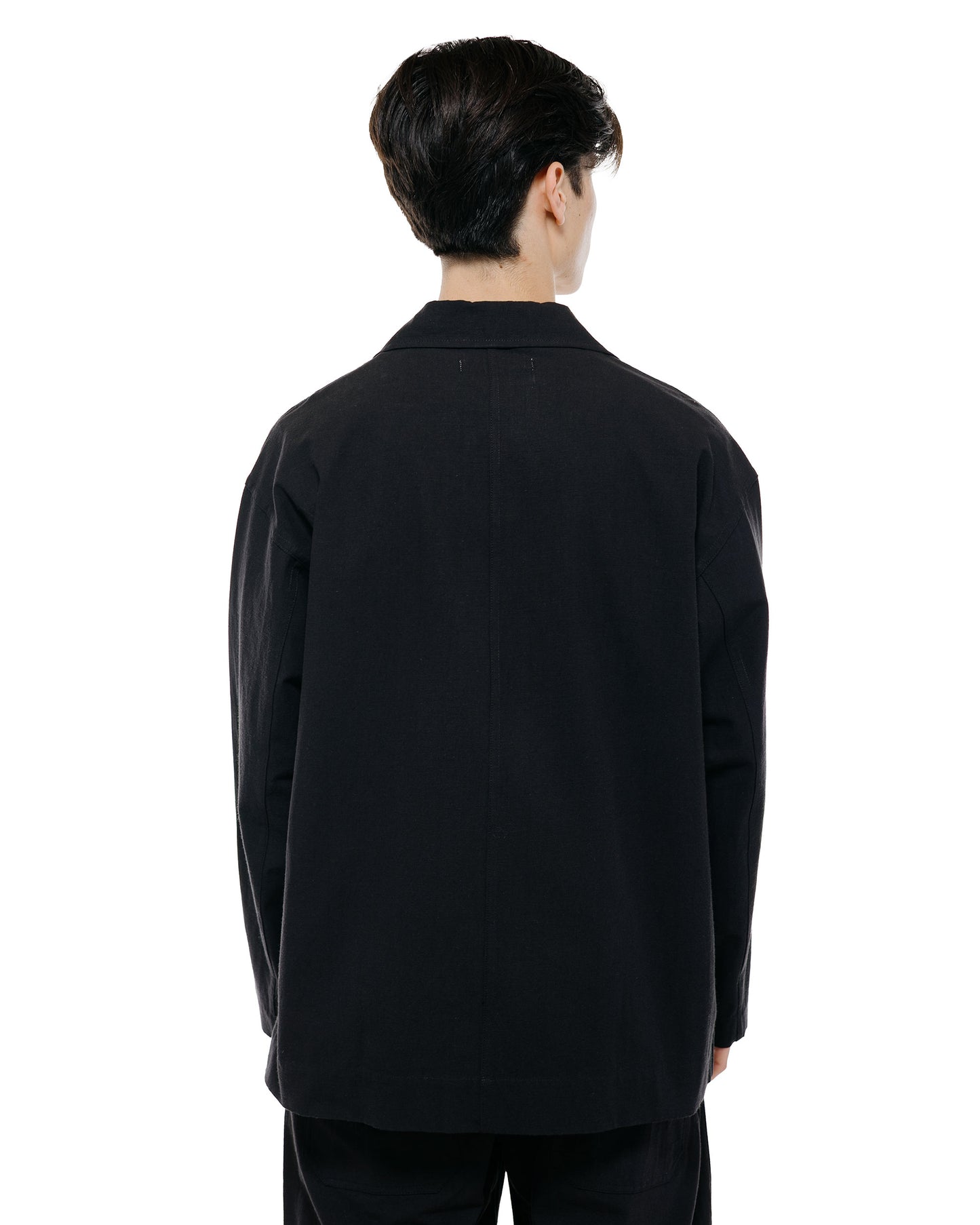 Body of Work Linden Jacket Nep Cotton Linen Black
