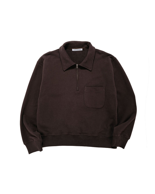 lost & found Body of Work Body of Work Myrtle Quarter-Zip Sweatshirt Sueded French Terry Loam