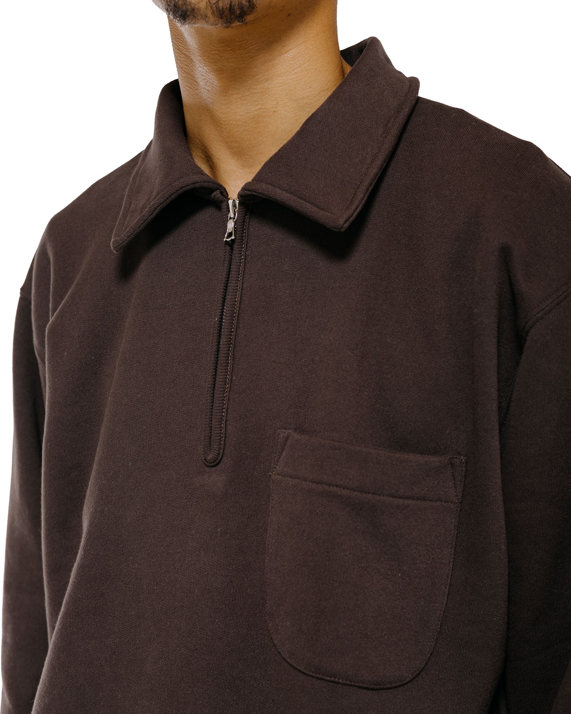 lost & found Body of Work Body of Work Myrtle Quarter-Zip Sweatshirt Sueded French Terry Loam