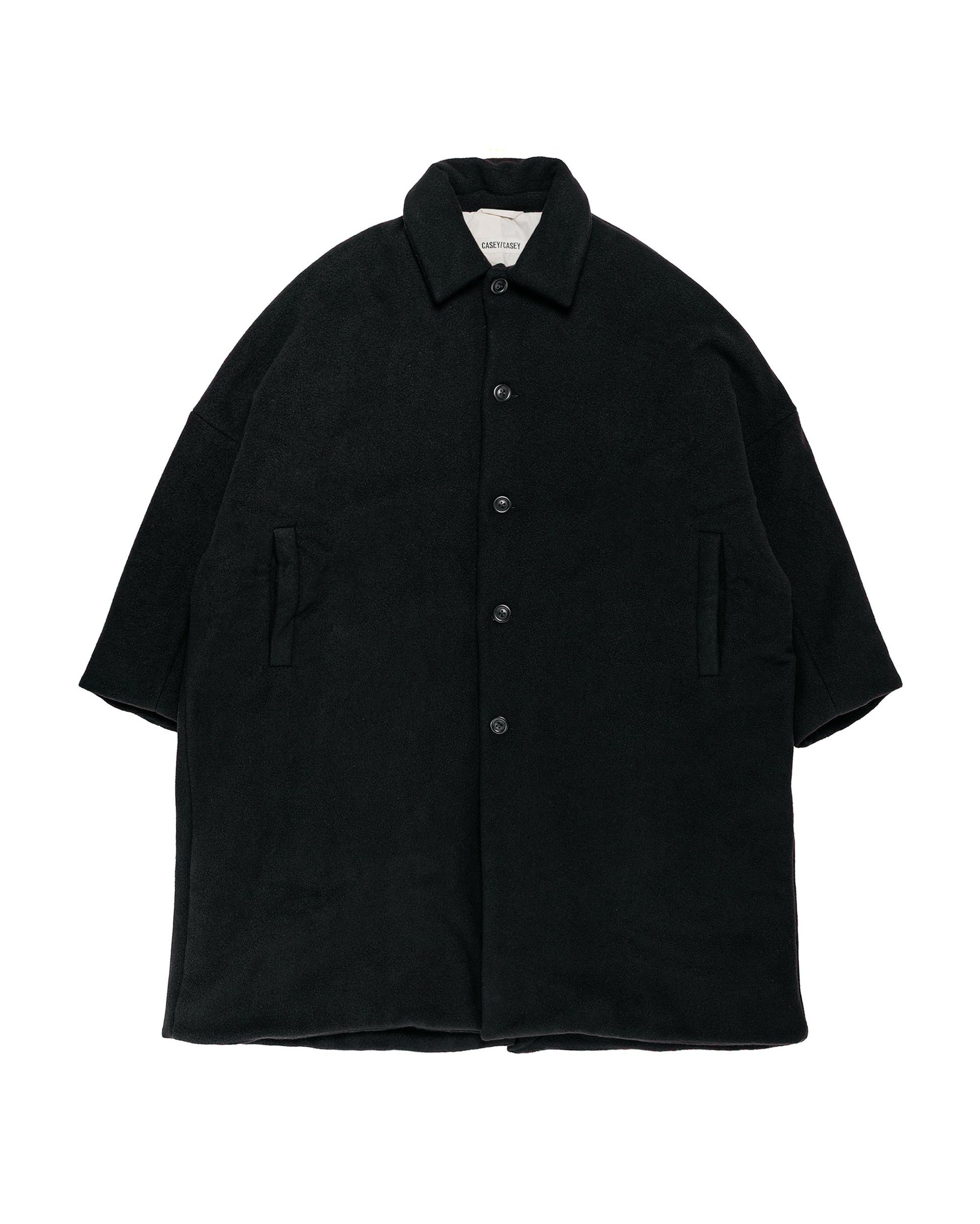 CASEY CASEY Big Blobby Coat Heavy Cashmere Black