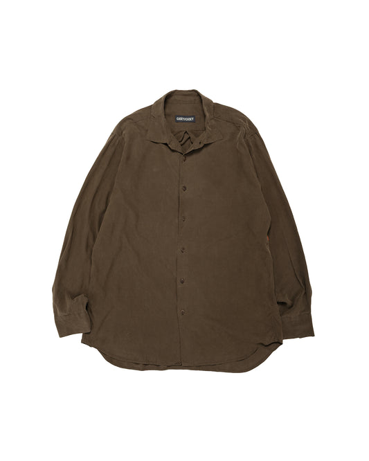 lost & found CASEY CASEY CASEY CASEY Big Raccourice Shirt Spun Silk Brown