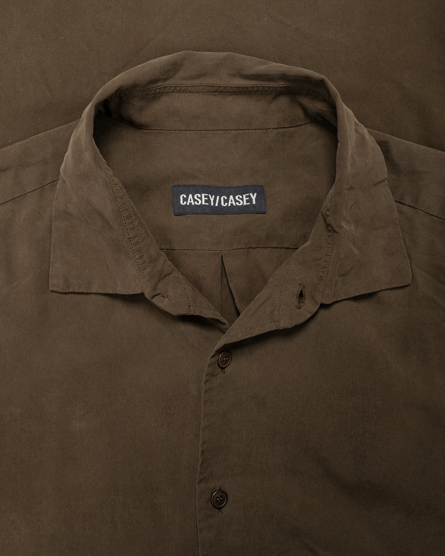 lost & found CASEY CASEY CASEY CASEY Big Raccourice Shirt Spun Silk Brown