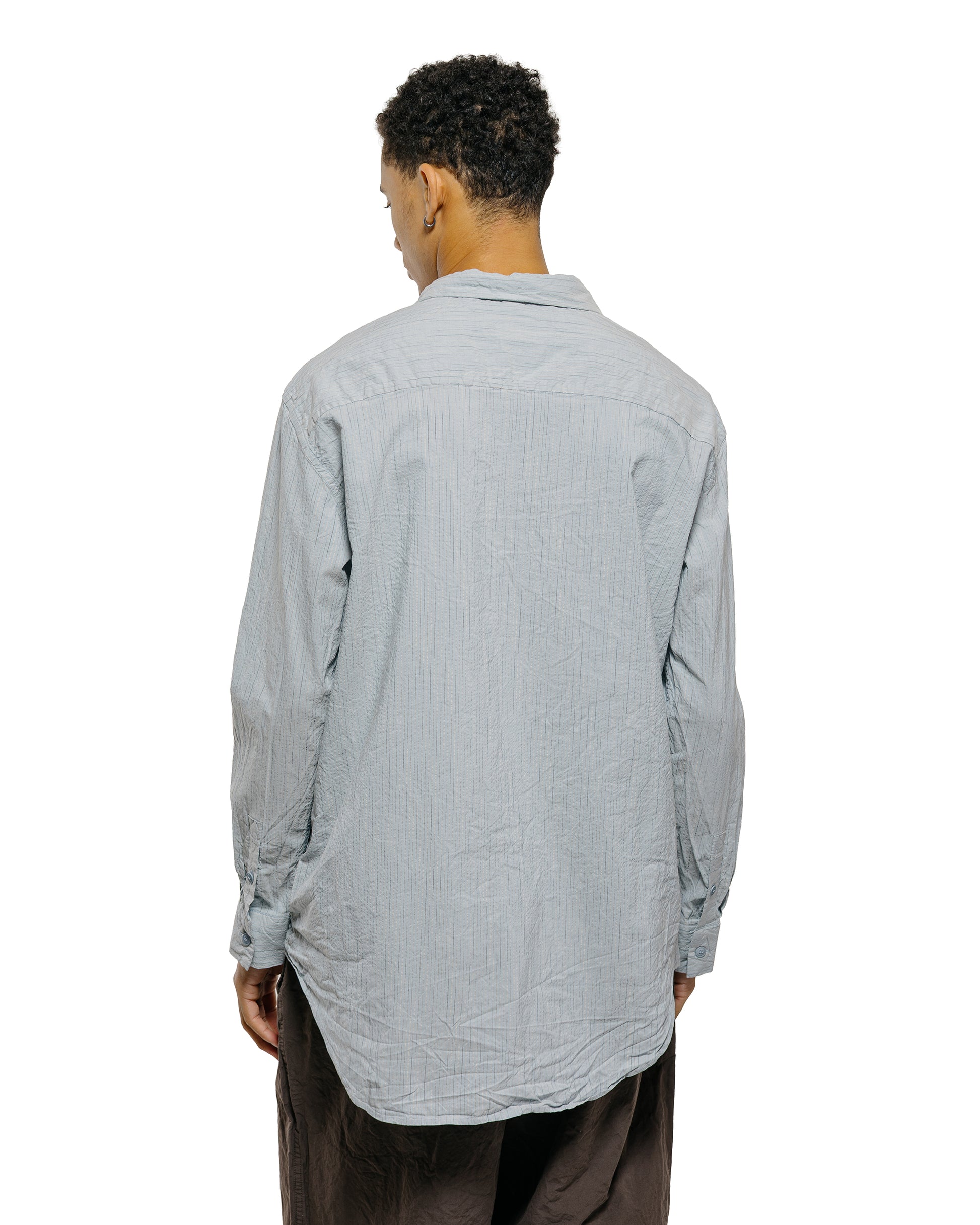 lost & found CASEY CASEY CASEY CASEY Fabiano Shirt Wind Stripe Blue Stripe