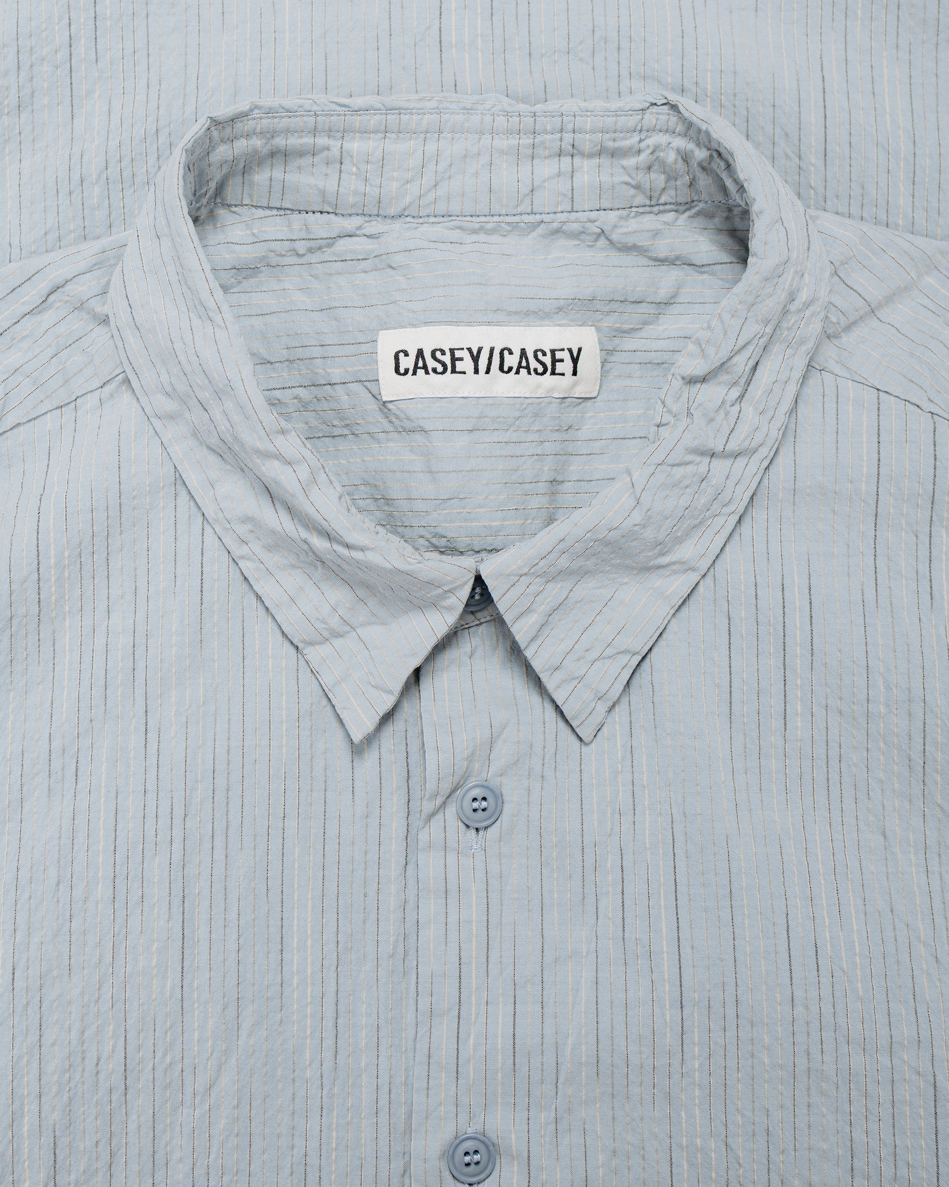 lost & found CASEY CASEY CASEY CASEY Fabiano Shirt Wind Stripe Blue Stripe
