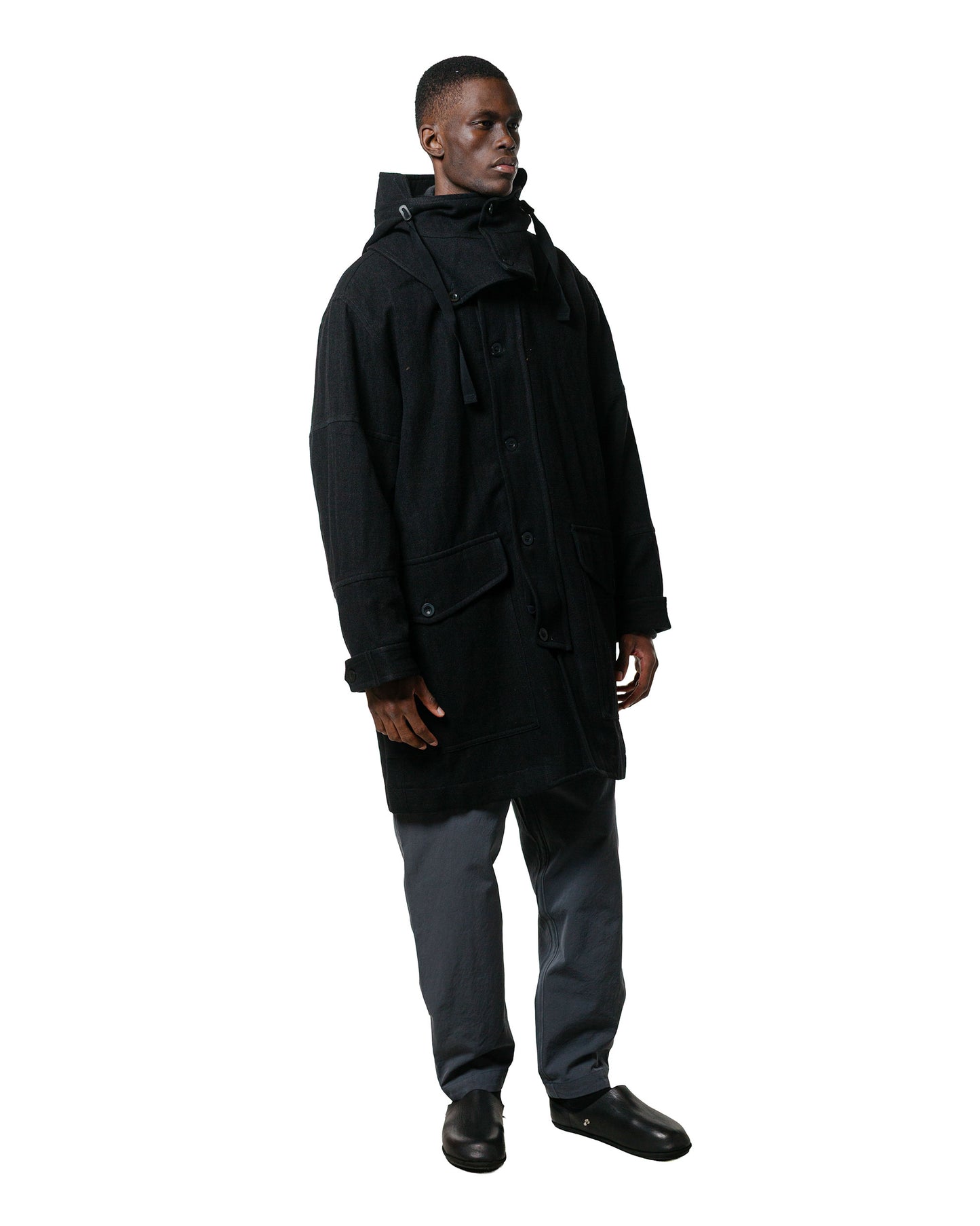 lost & found CASEY CASEY CASEY CASEY Henry Parka Cognac Black