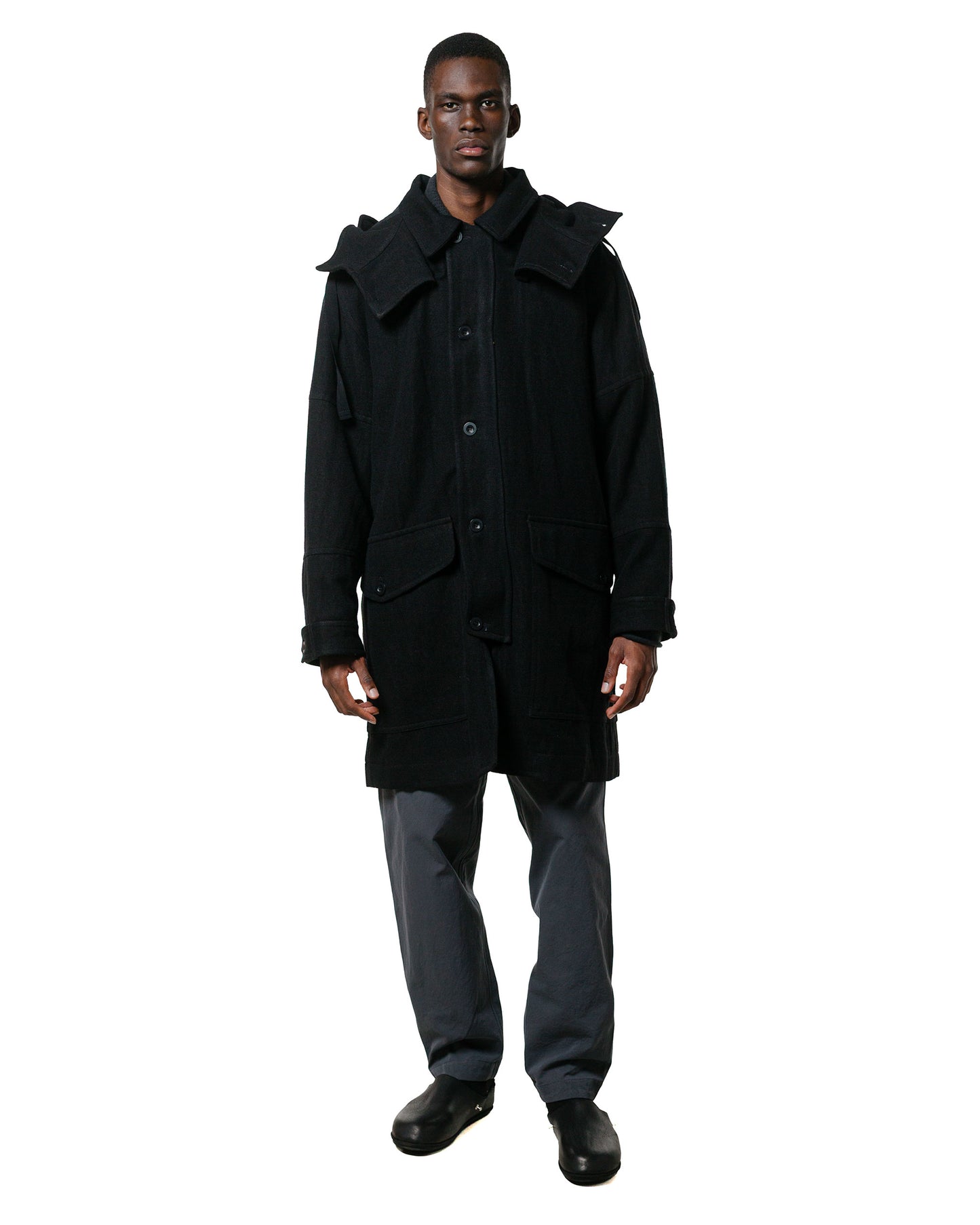lost & found CASEY CASEY CASEY CASEY Henry Parka Cognac Black