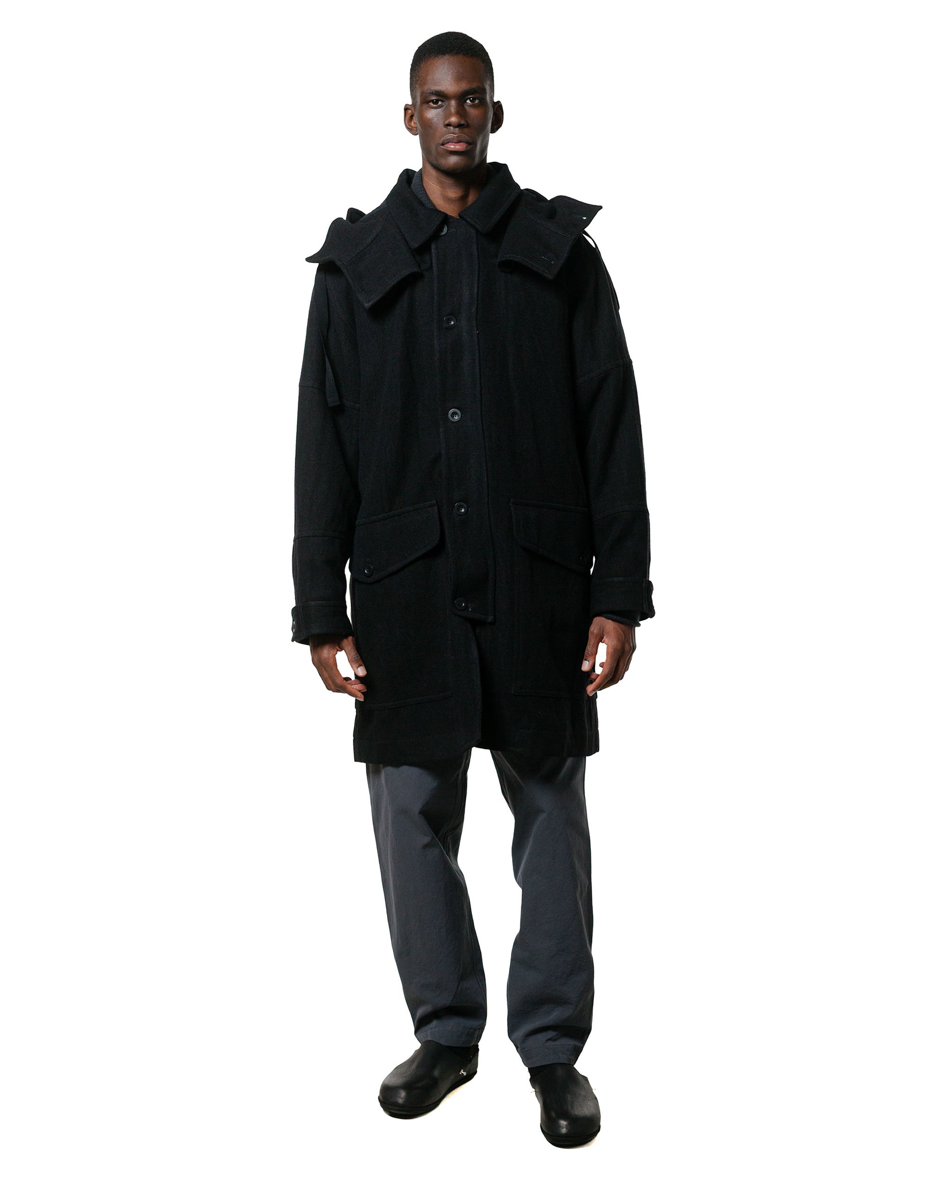lost & found CASEY CASEY CASEY CASEY Henry Parka Cognac Black