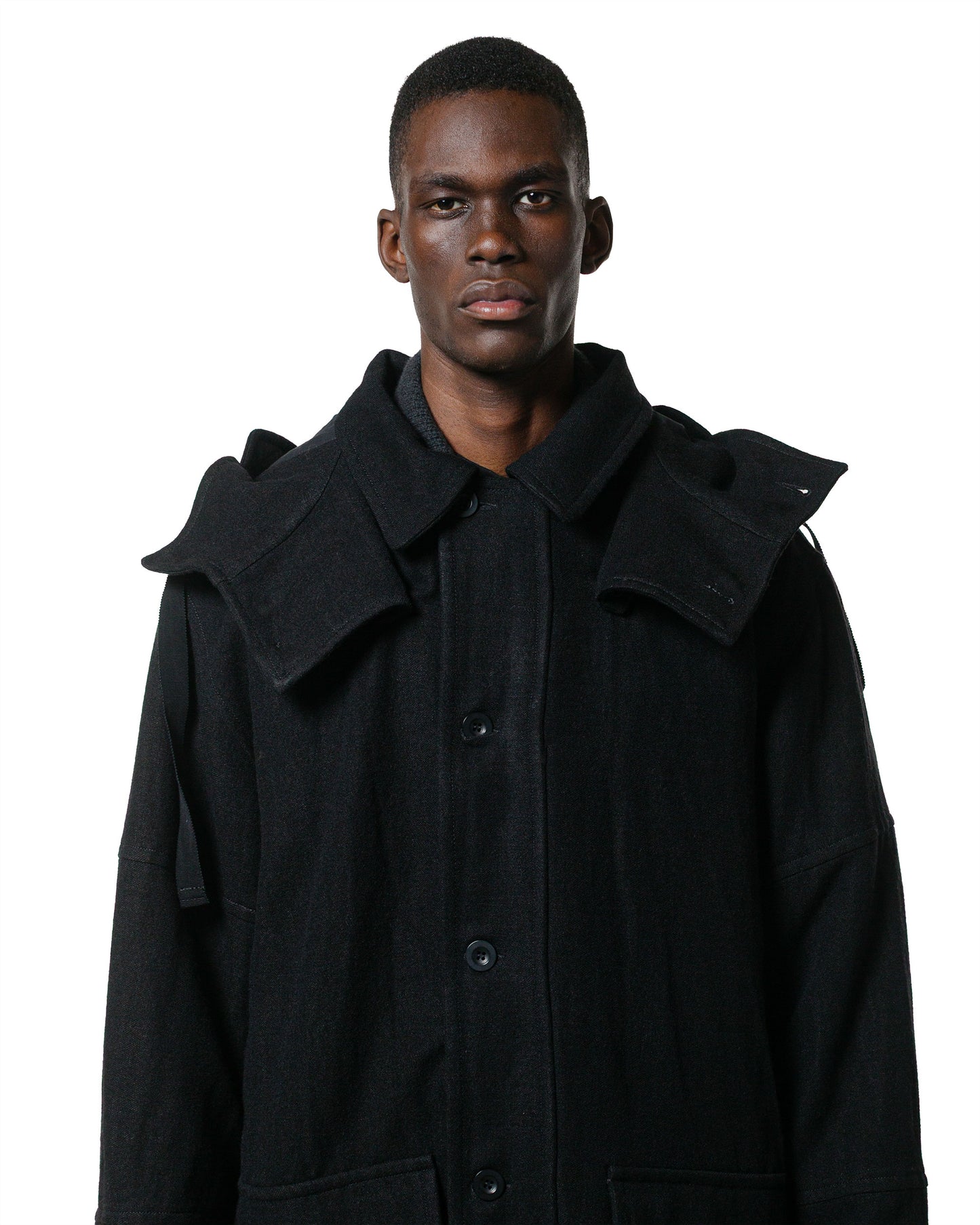 lost & found CASEY CASEY CASEY CASEY Henry Parka Cognac Black
