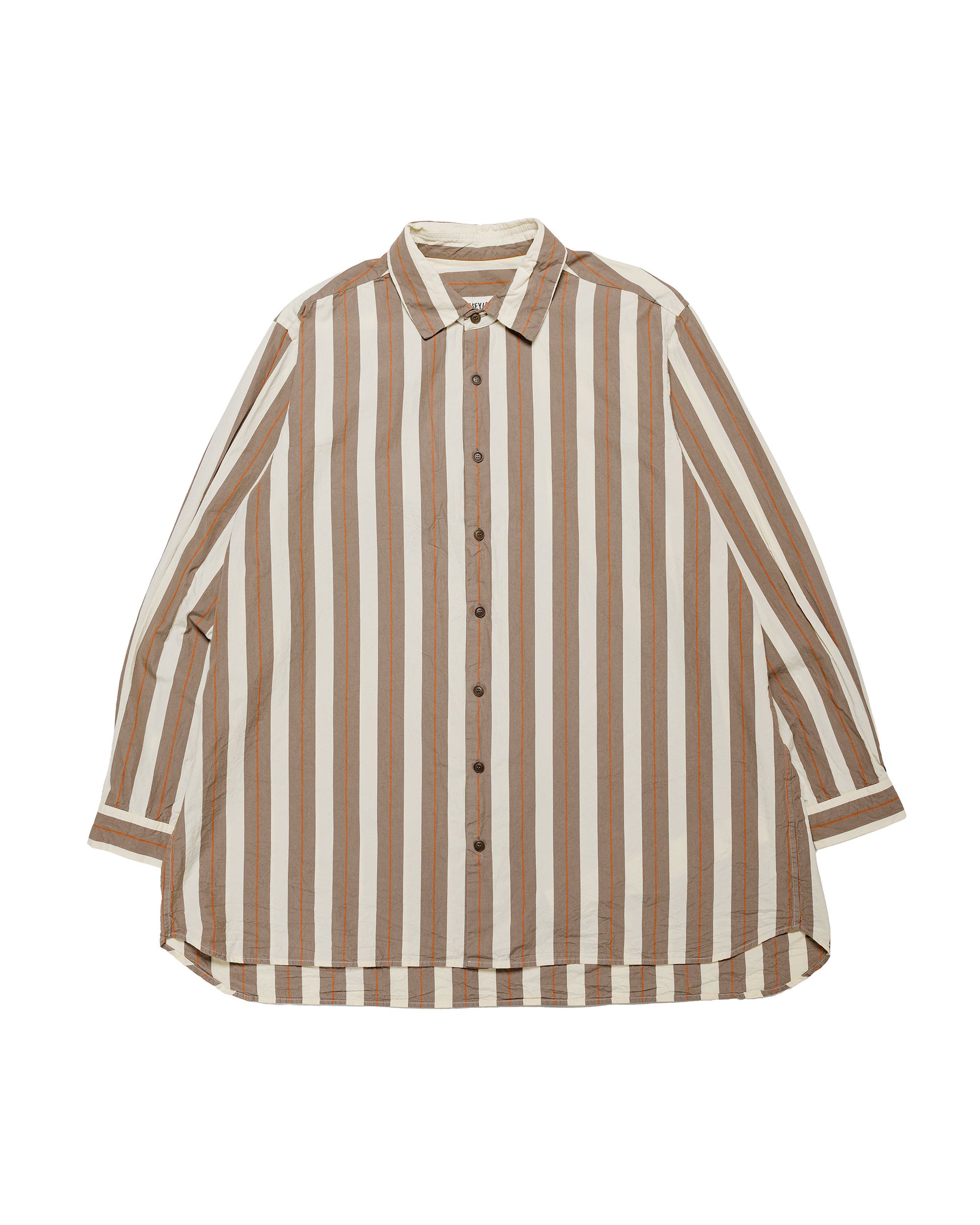 CASEY CASEY Ikla Shirt Paper Cot Stripe Beige Stripe