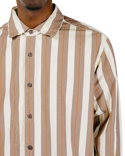 CASEY CASEY Ikla Shirt Paper Cot Stripe Beige Stripe