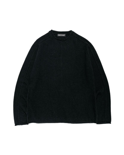 CASEY CASEY Inside Out Seam Jumper Woocash Black