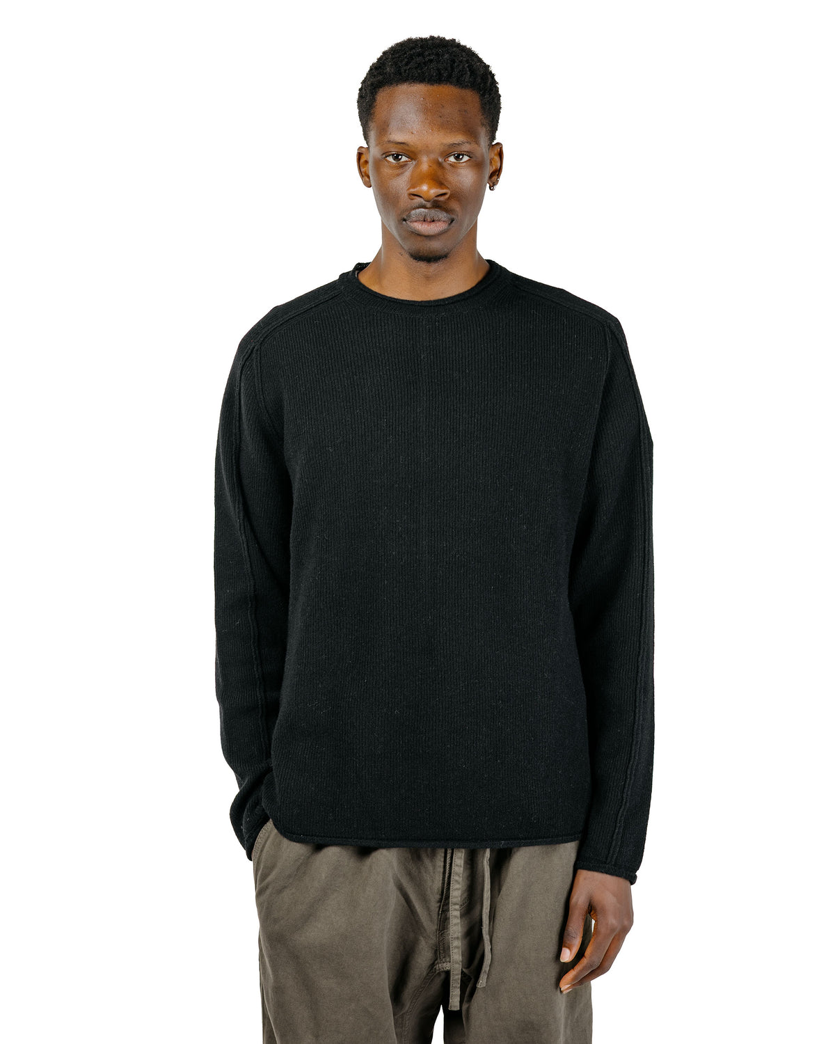 CASEY CASEY Inside Out Seam Jumper Woocash Black