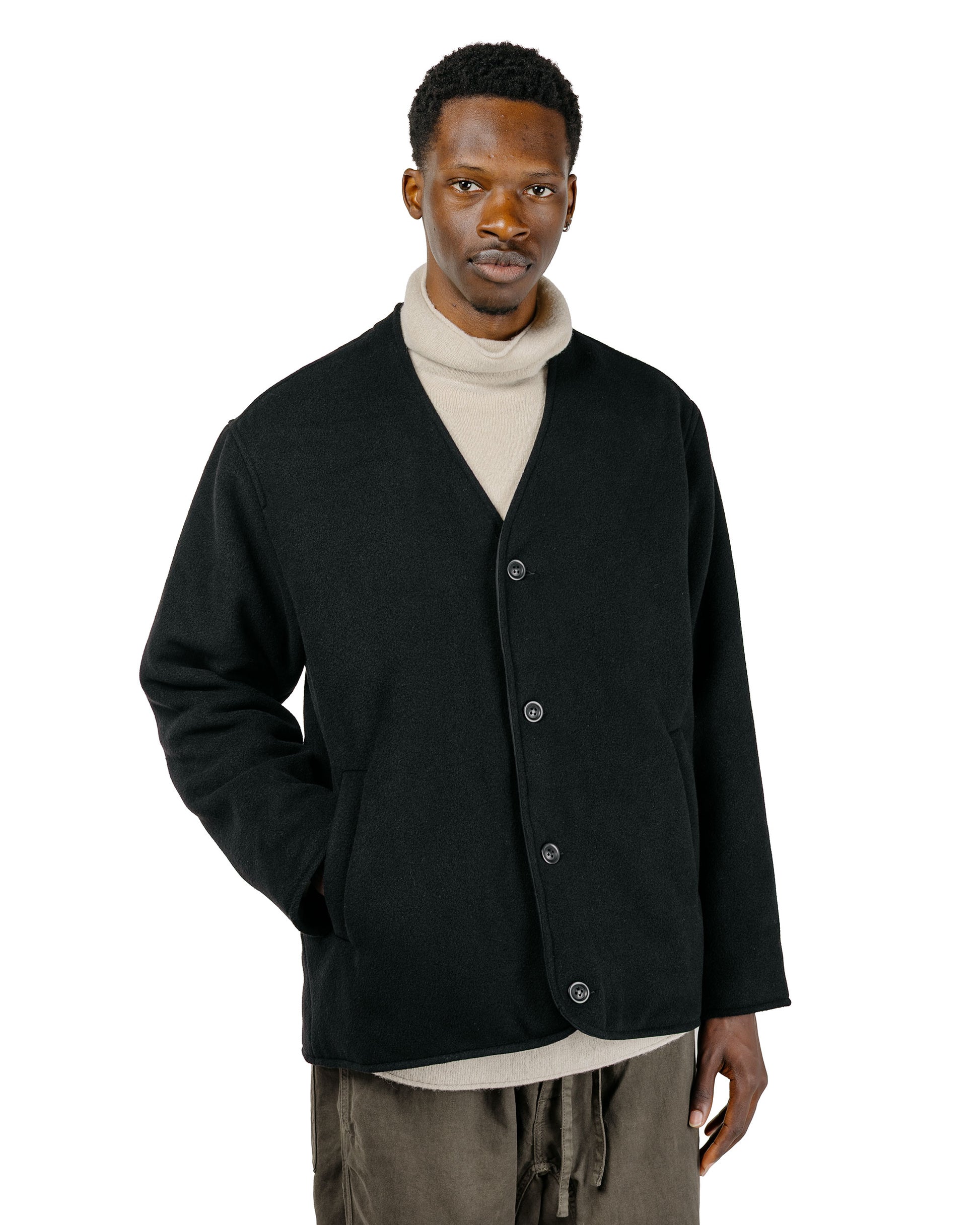 lost & found CASEY CASEY CASEY CASEY Killian Jacket Heavy Cashmere Black