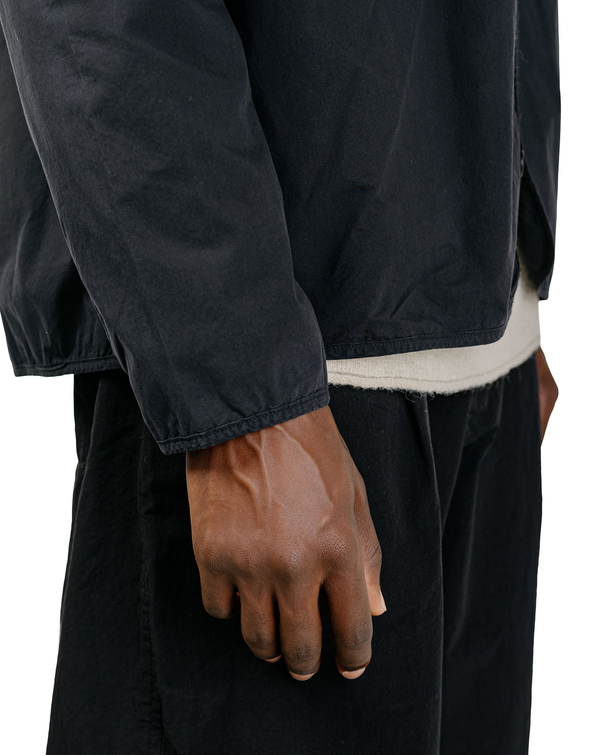 lost & found CASEY CASEY CASEY CASEY Mili 2 Layers Shirt L Cot Black