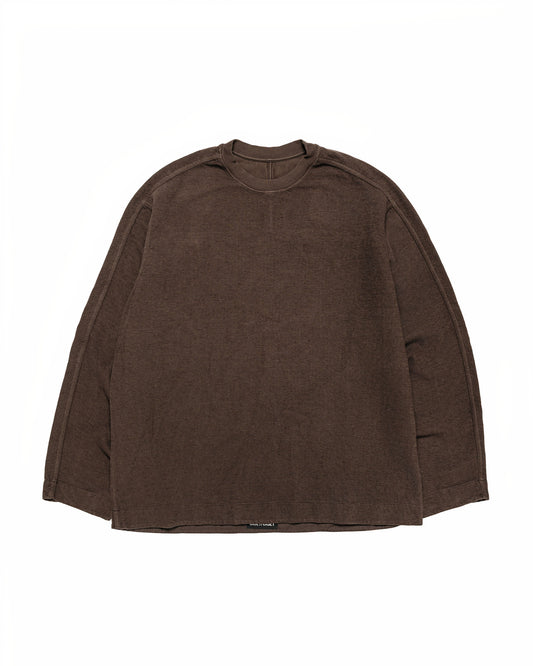 CASEY CASEY Workwear Sweatshirt Weavy Jersey Dark Brown